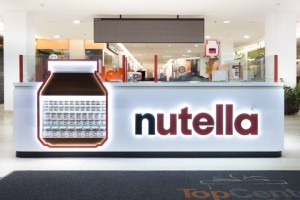 Вкусный киоск Nutella в Бразилии