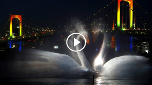 Первое в мире лазерное шоу на фонтанах