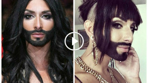 В таком образе бородатого трансвестита Кончиту Вурст не узнать!